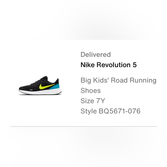 Nike Revolution 5 Big Kids’s Running Shoes - Picture 7 of 7